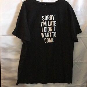 Black Graphic T-Shirt - Size 3X ~ NEW